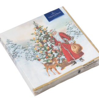 SERVÍTKY, SANTA A STROMČEK, WINTER SPECIALS, L 33X33CM